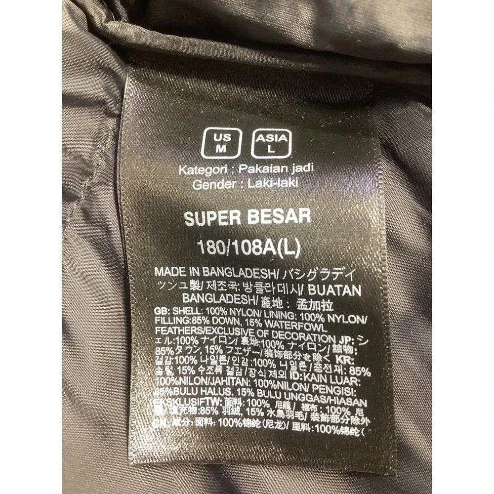 The North Face 1996 Retro Nuptse Jacket Mens Black 700 Down Puffer Size M NWT